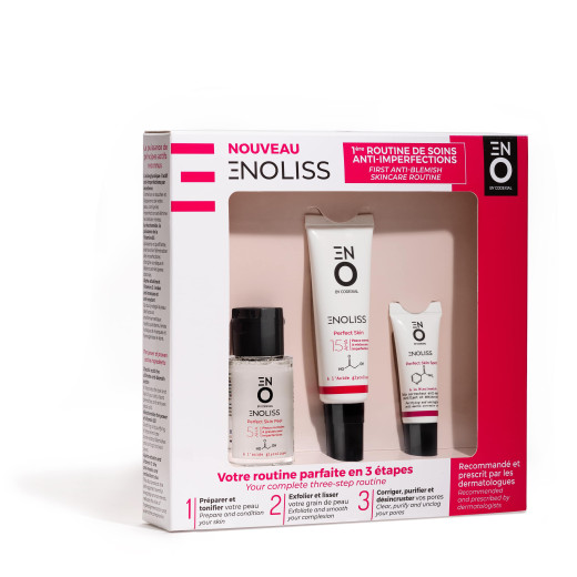 Routine de soins anti-imperfections en 3 étapes pour les peaux à tendance acnéique